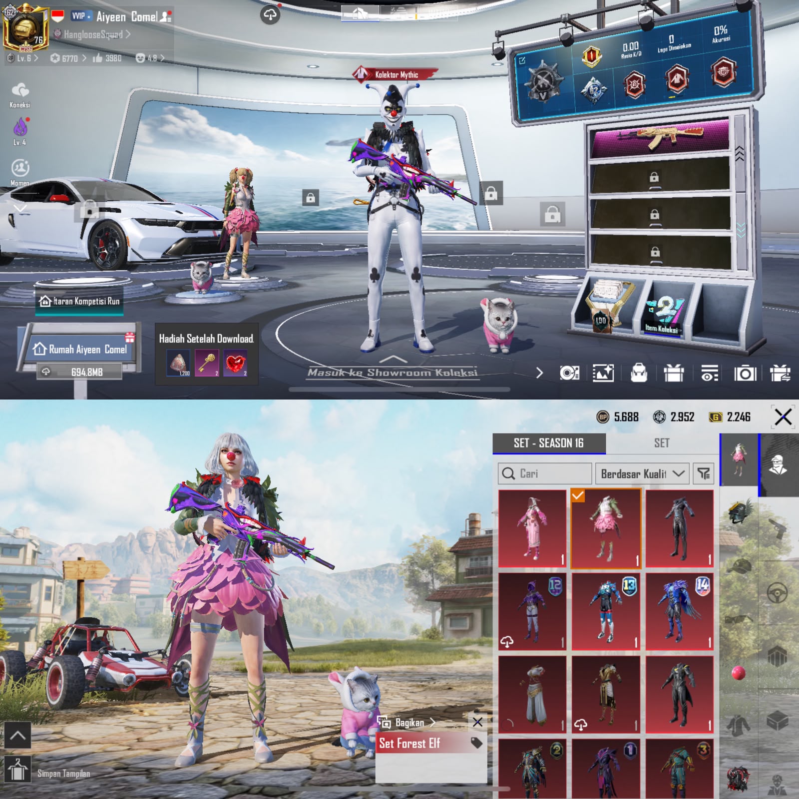 SET RYZEN M4 THE FOOL LVL 6 & SPORT CAR 