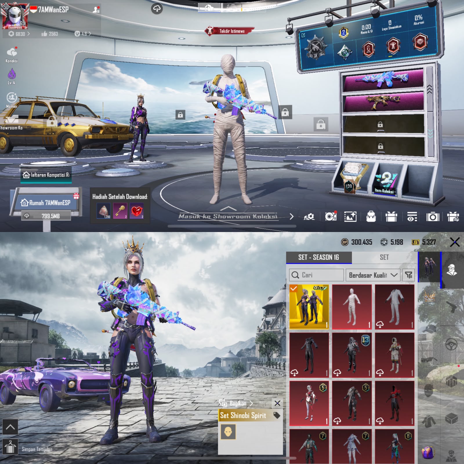 HELM MAHKOTA M4 MUMMY LVL 6 & SET MUMMY