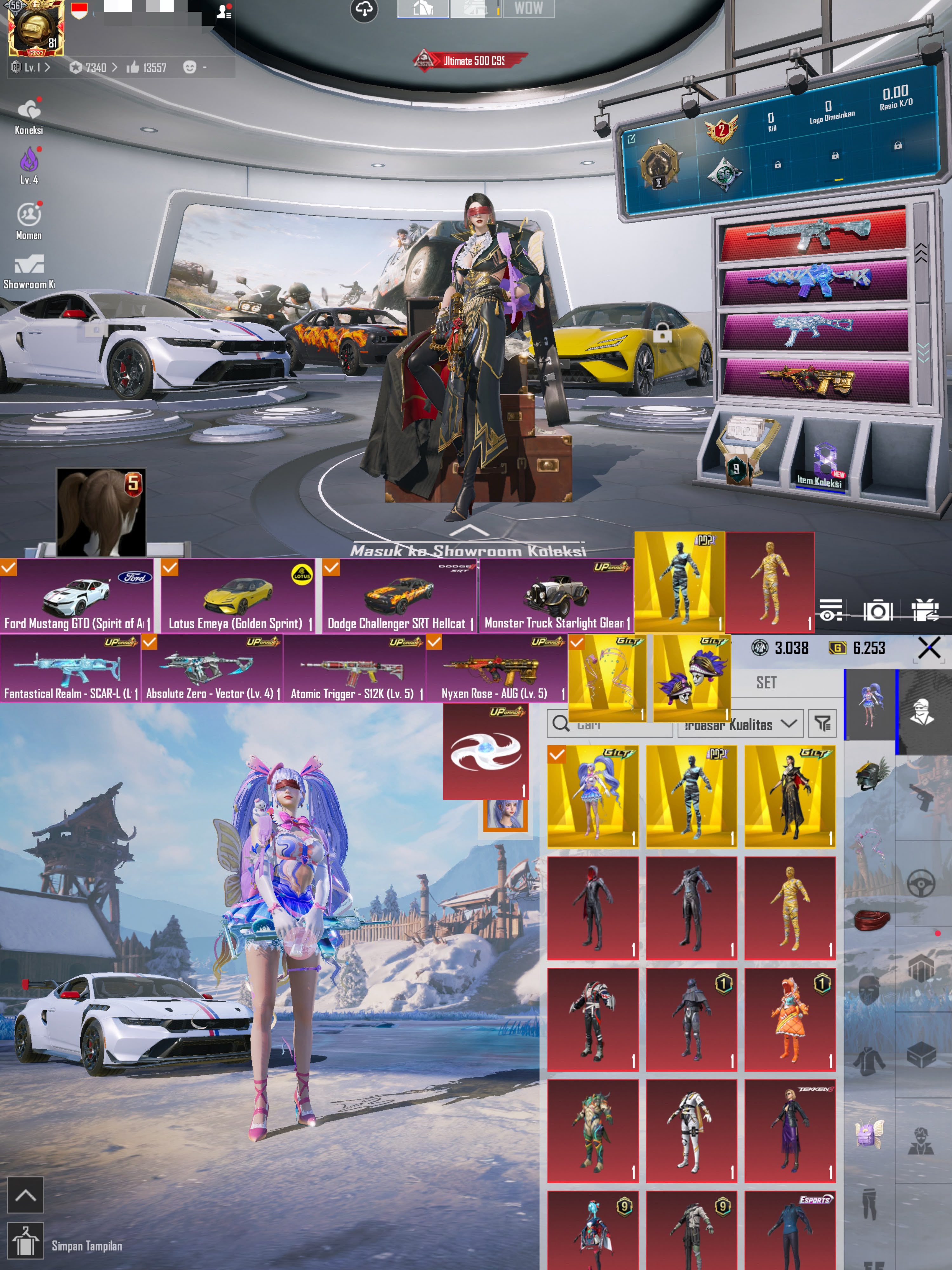 AUG KOIN 15 KILL MESS 3 SPORT CAR MURAH