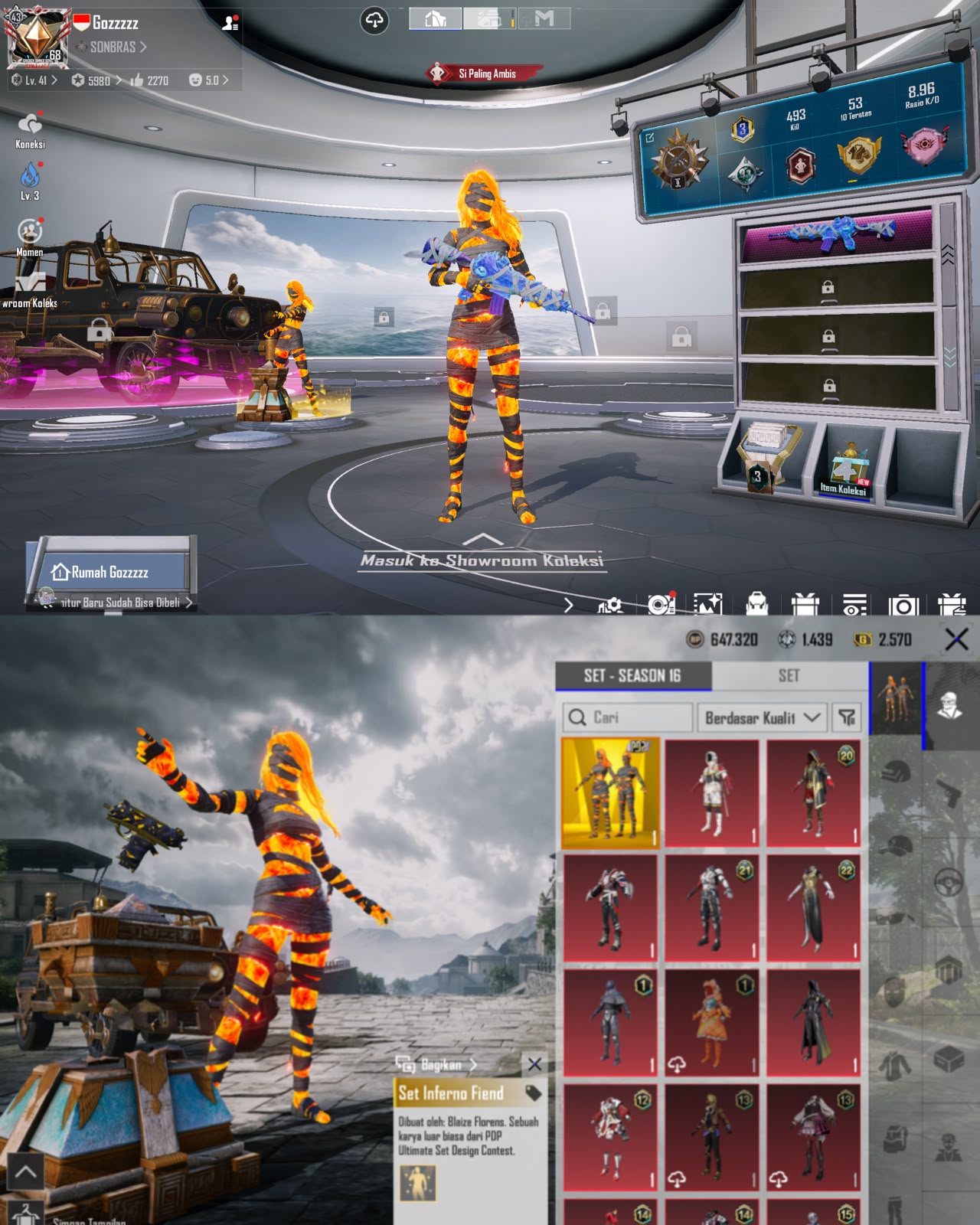 Mummy Inferno + M416 Mummy Kill Mess 